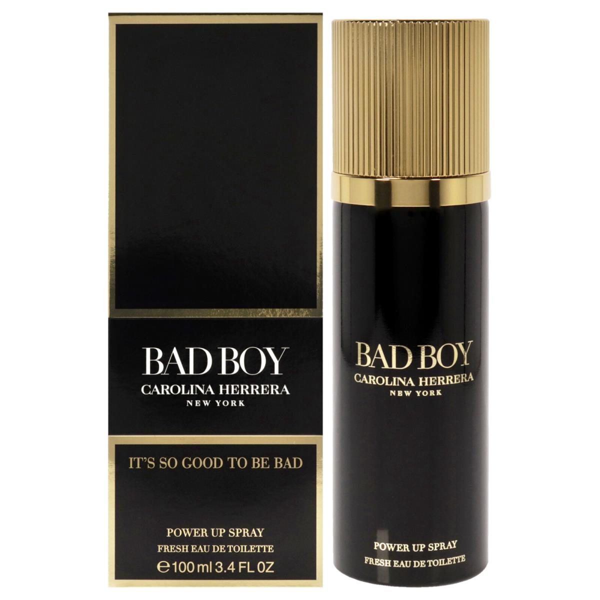 Bad Boy Power Up Spray by Carolina Herrera - 3.4 oz Edt Spray Cologne For Men