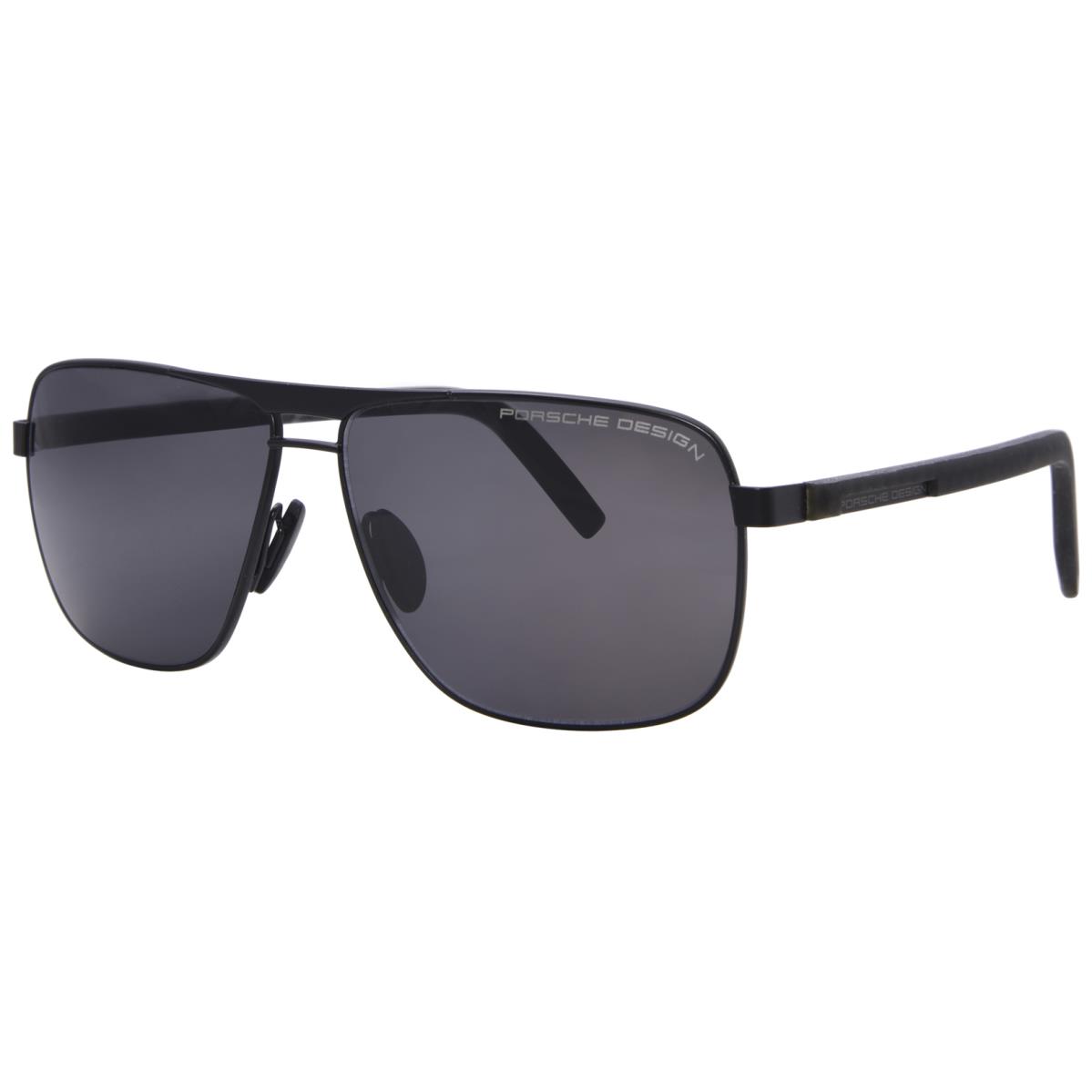 Porsche Design Men`s P8639 P/8639 Square Fashion Sunglasses 62mm Gray