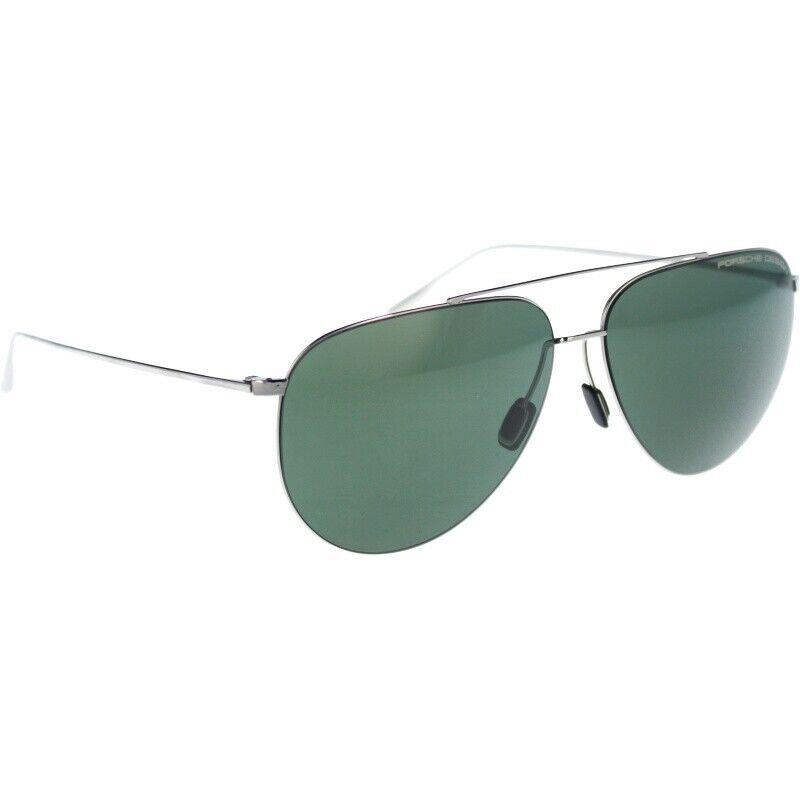 Porsche Design Titanium Sunglasses P8939 C Palladium/green Olive Lenses