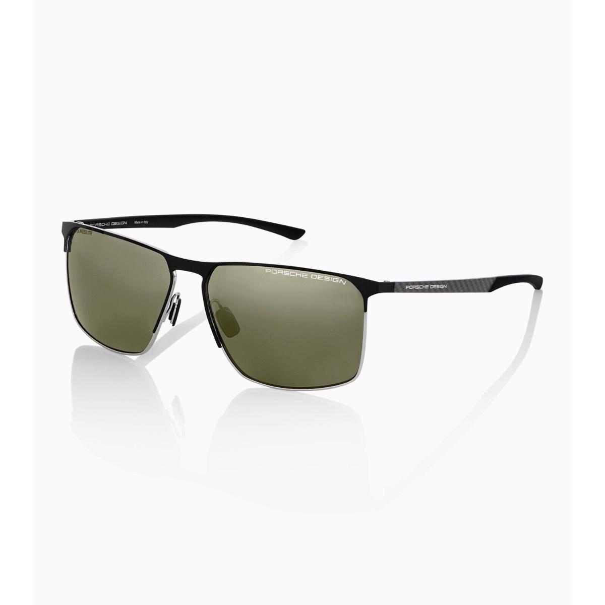 Porsche Design Sunglasses P8964 A Black Palladium/green Polarized Lenses