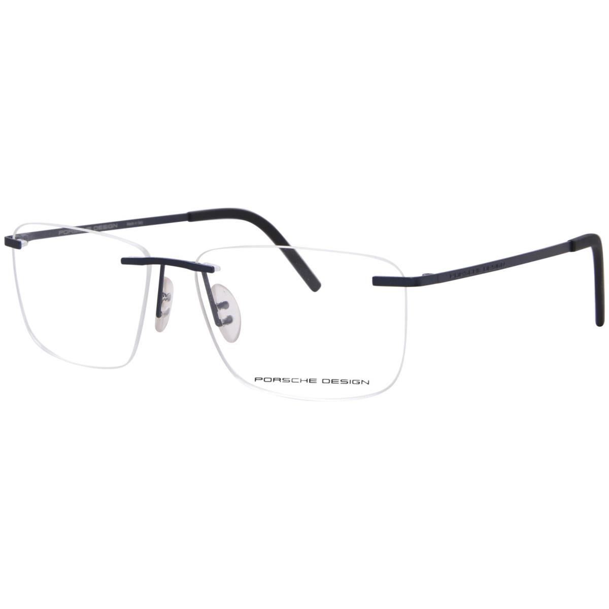 Porsche Design Eyeglasses P8321S3 P/8321/S3 D Blue Rimless Optical Frame 56mm