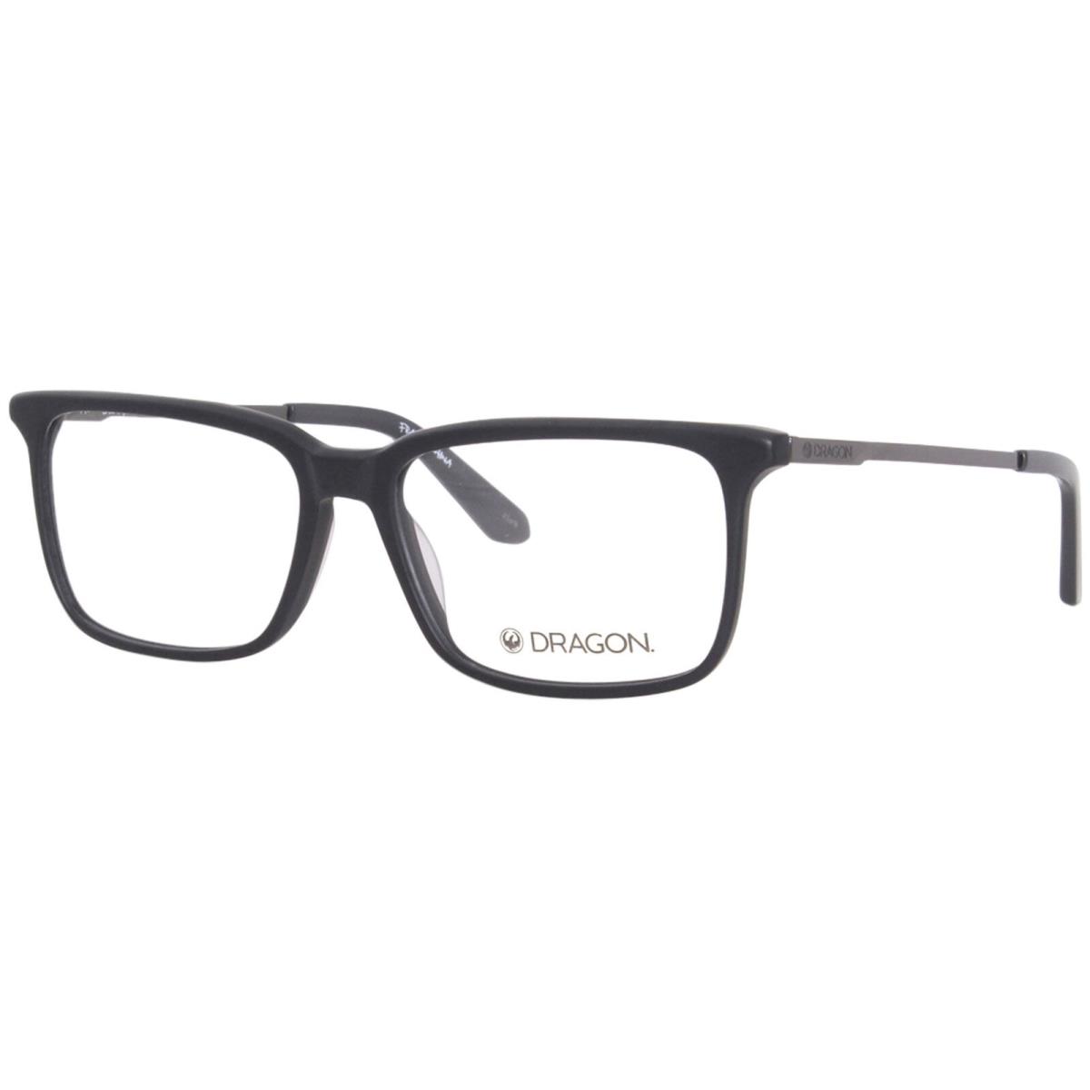 Dragon DR2031 002 Eyeglasses Men`s Matte Black Full Rim Rectangle Shape 56mm