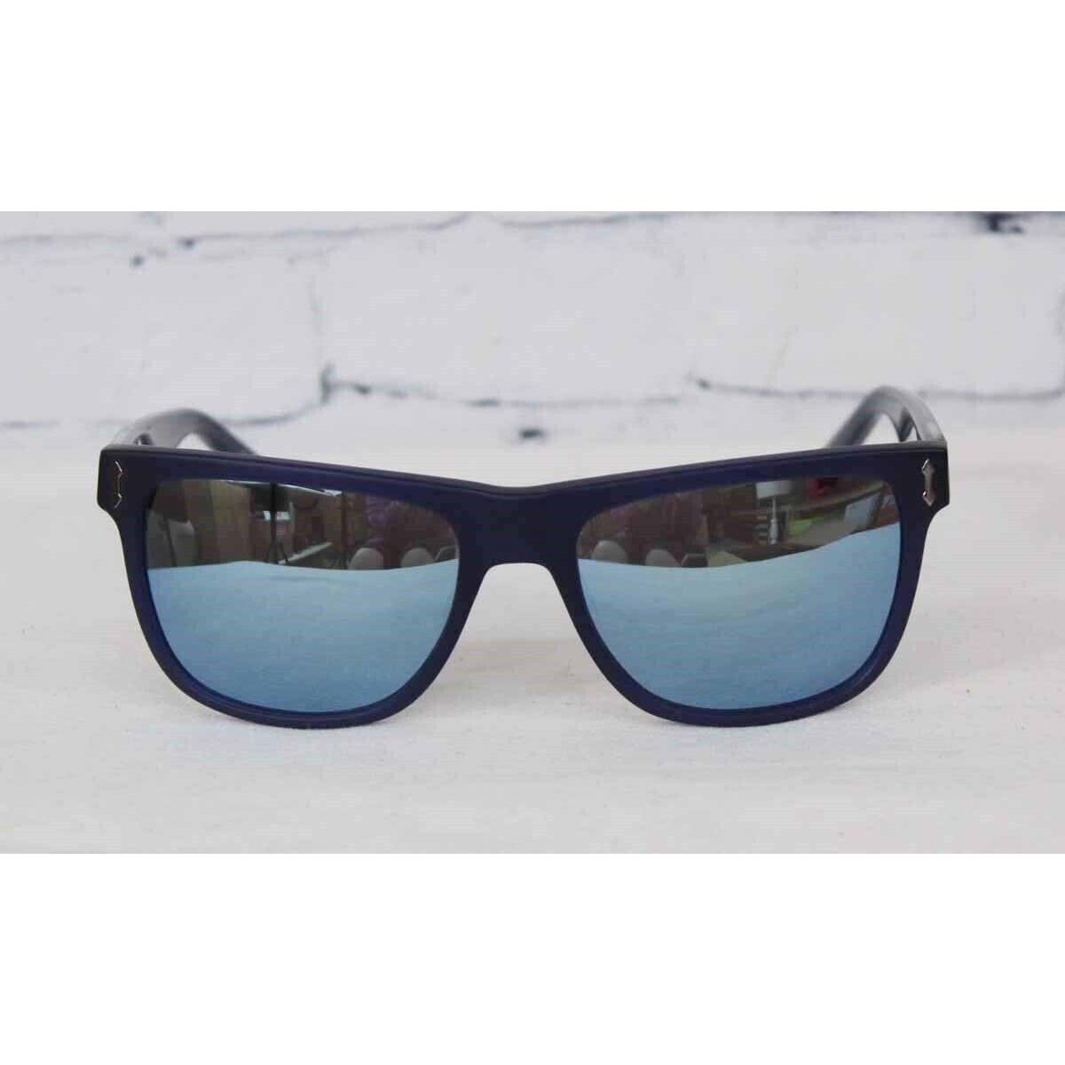 Dragon Brake Sunglasses Matte Crystal Navy Blue Lens