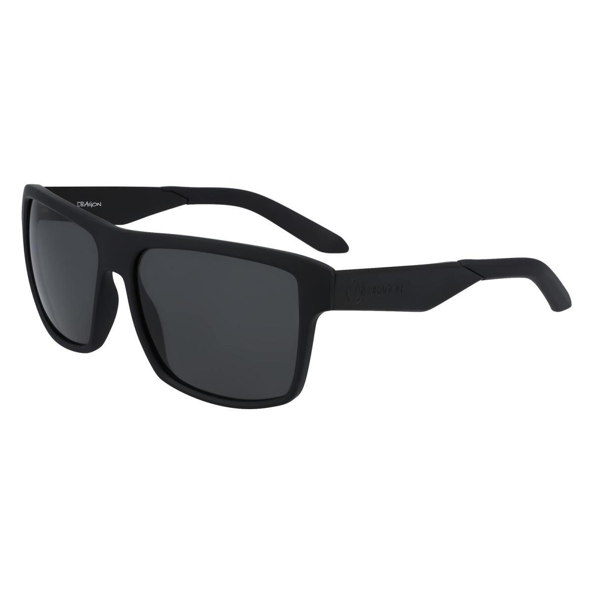 Dragon DR Space LL 002 Matte Black Sunglasses with Smoke Luma Lenses