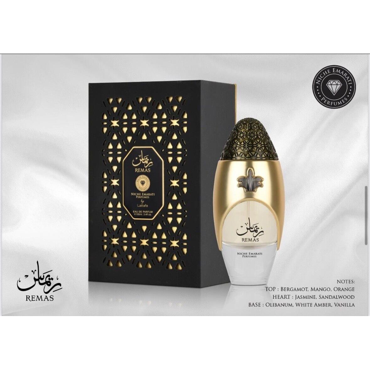 Remas Edp Perfume By Lattafa Niche Emarati 100 ML Hot Newest Super Release