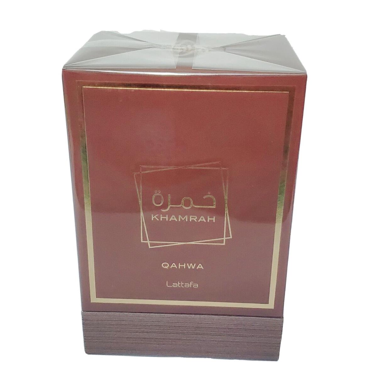 Khamrah Qahwa by Lattafa 3.4oz Edp Unisex Box