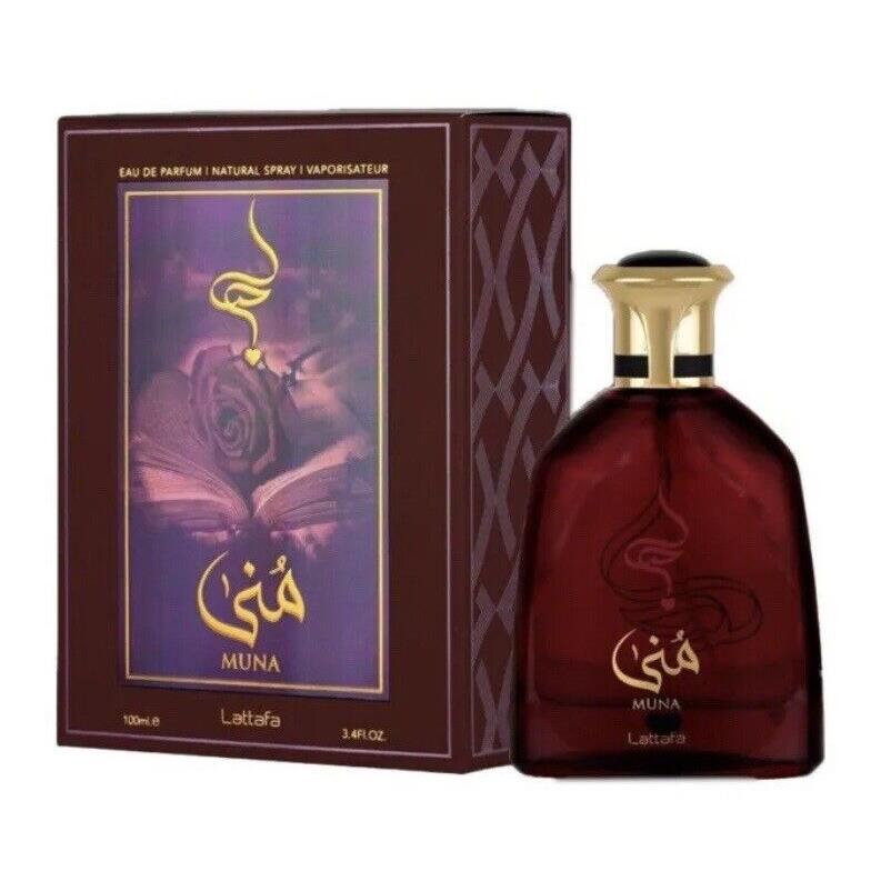 Muna BY Lattafa 3.4Fl.Oz. Eau De Perfume Unisex