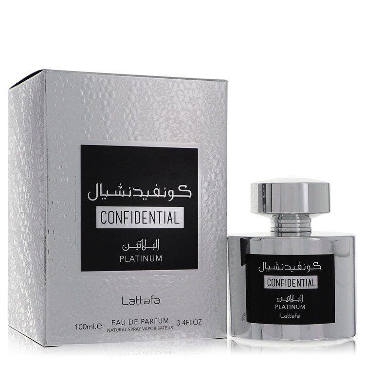 Lattafa Confidential Platinum Eau De Parfum Spray 100ml