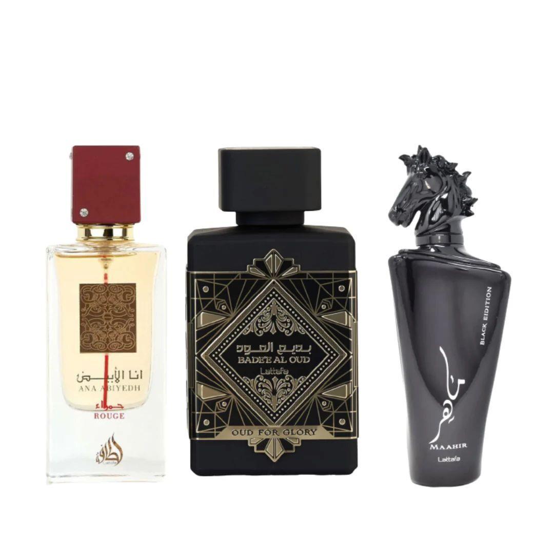 Bade`e Al Oud For Glory Maahir Black Ana Abiyedh Rouge EDP-100ml by Lattafa