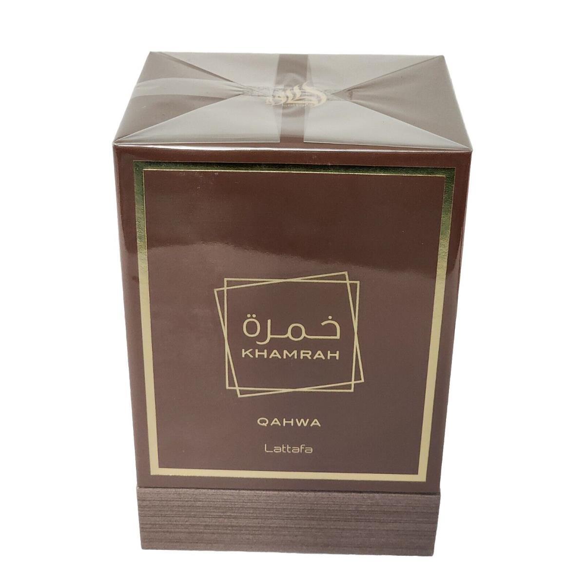 Khamrah Qahwa by Lattafa Edp Spray Unisex 3.4oz Box