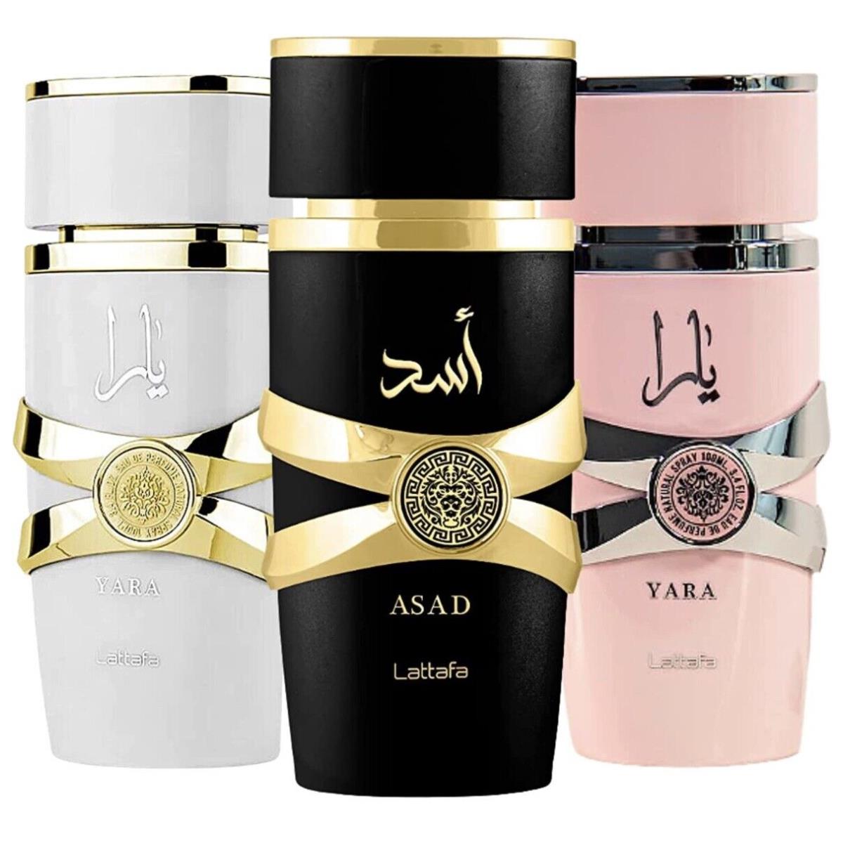 Asad + Yara + Yara Moi Combo Pack Edp Perfume By Lattafa 100 ML Super Value