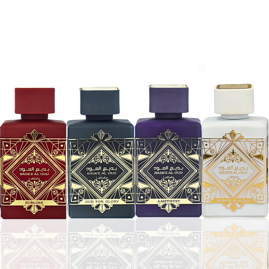 Badee Collection 4 Set Glory Amethyst Sublime Honor Glory EDP-100ml By Lattafa