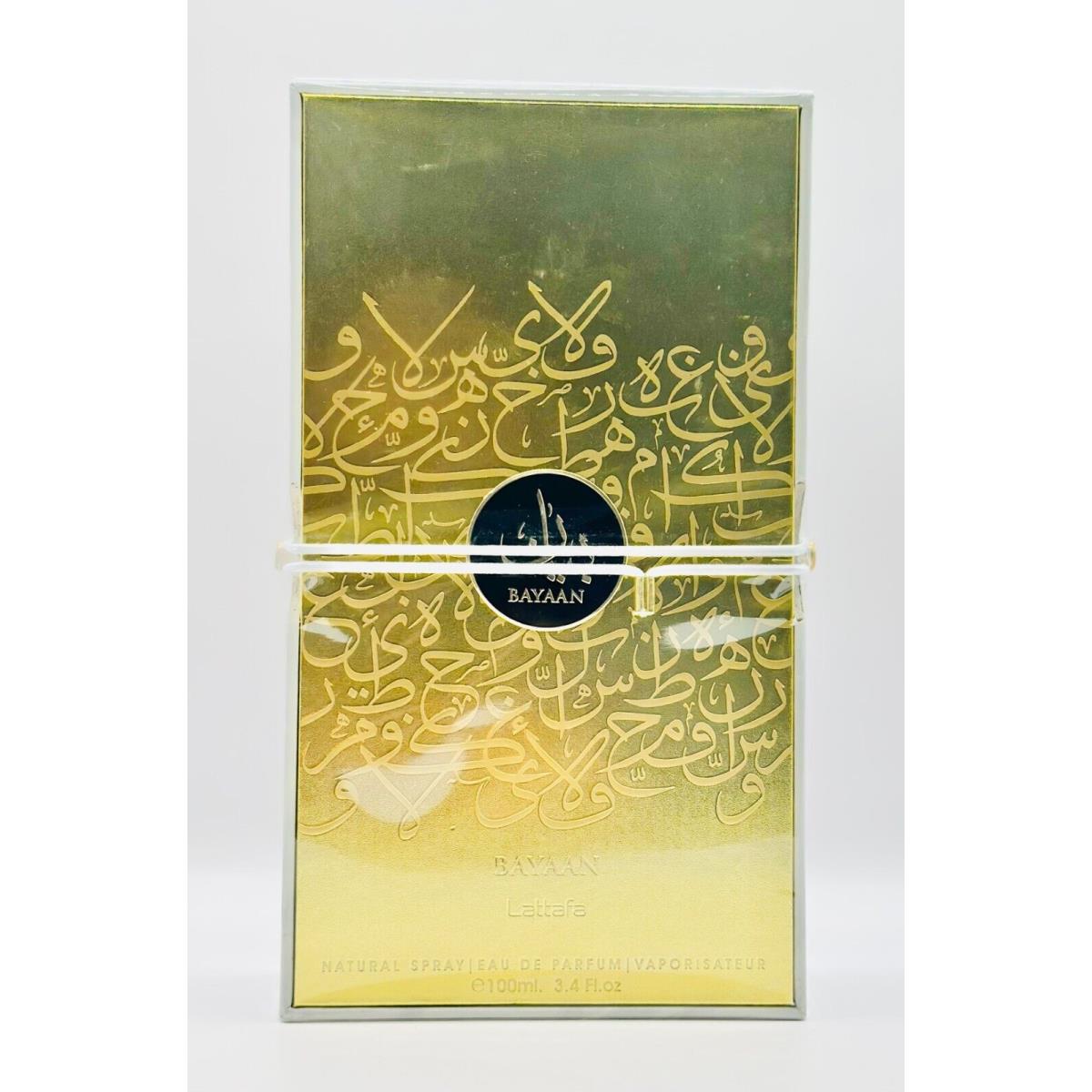 Bayaan Edp 100ml 3.4 fl oz Perfume By Lattafa Rose Mossy Oud