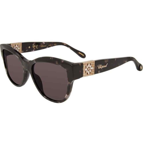 Chopard Grey Square Ladies Sunglasses SCH287S 0721 55 SCH287S 0721 55