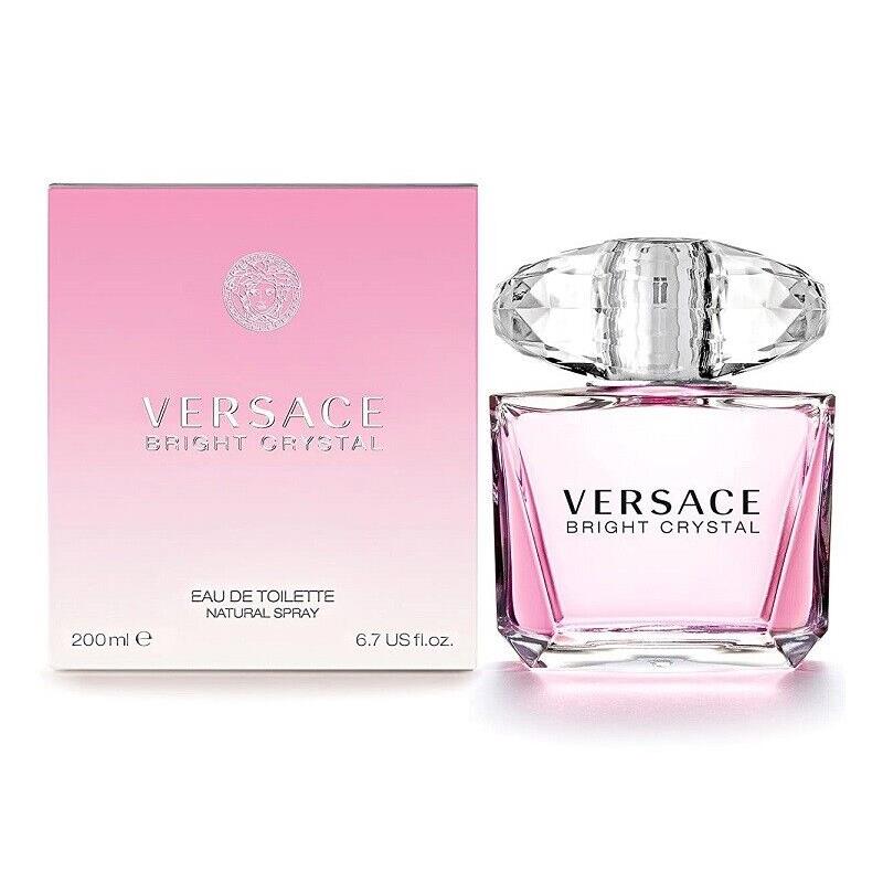 Versace Bright Crystal Women 6.7 oz 200 ml Eau De Toilette Spray