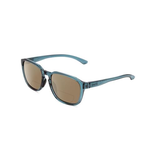 Smith Contour Polarized Bi-focal Sunglasses in Crystal Blue Green 56mm 41 Option