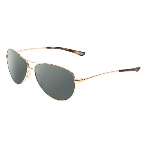 Smith Optics Langley Unisex Pilot Designer Polarized Sunglass Gold 60mm 4 Opt Smoke Grey Polar