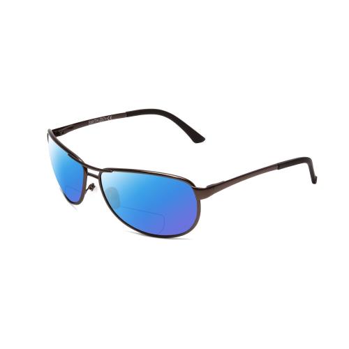 Smith Gray Man Elite Polarized Bi-focal Sunglasses Metal Silver 63 mm 41 Options Blue Mirror