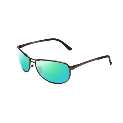 Smith Gray Man Elite Polarized Bi-focal Sunglasses Metal Silver 63 mm 41 Options Green Mirror