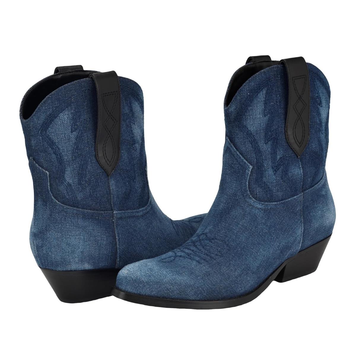 Woman`s Boots Guess Ginette Blue Denim