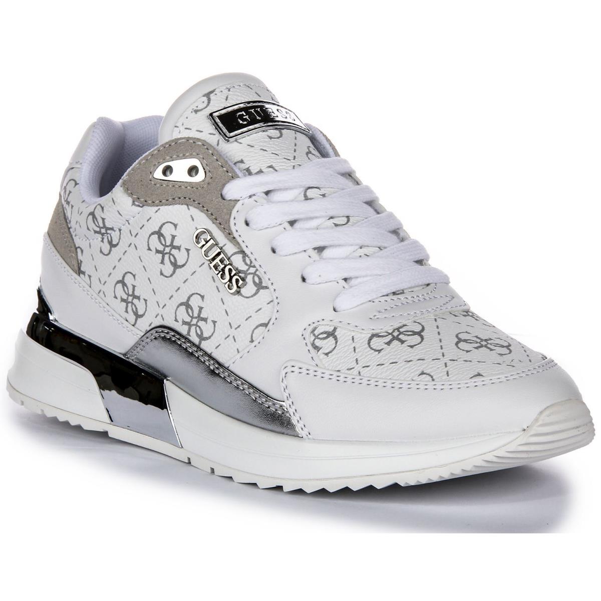 Guess Fltmoxele12 Moxea 4G Peony Womens Trainer White Grey US 5 - 12