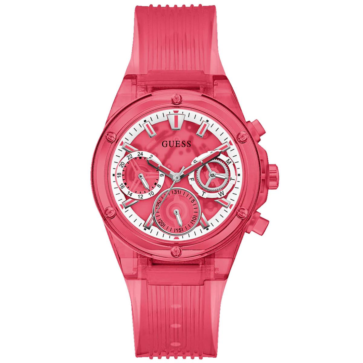 Guess Women`s Red Multi-function Red Dial Watch - GW0438L4