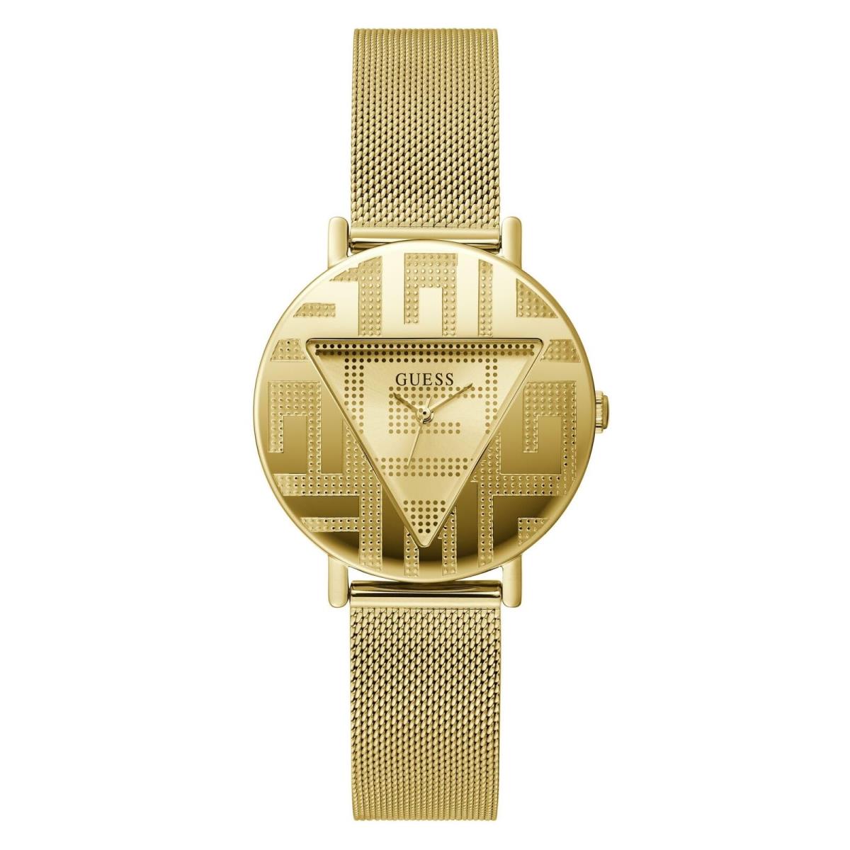 Guess Women`s Iconic Gold Tone Gold Dial Watch - GW0527L2