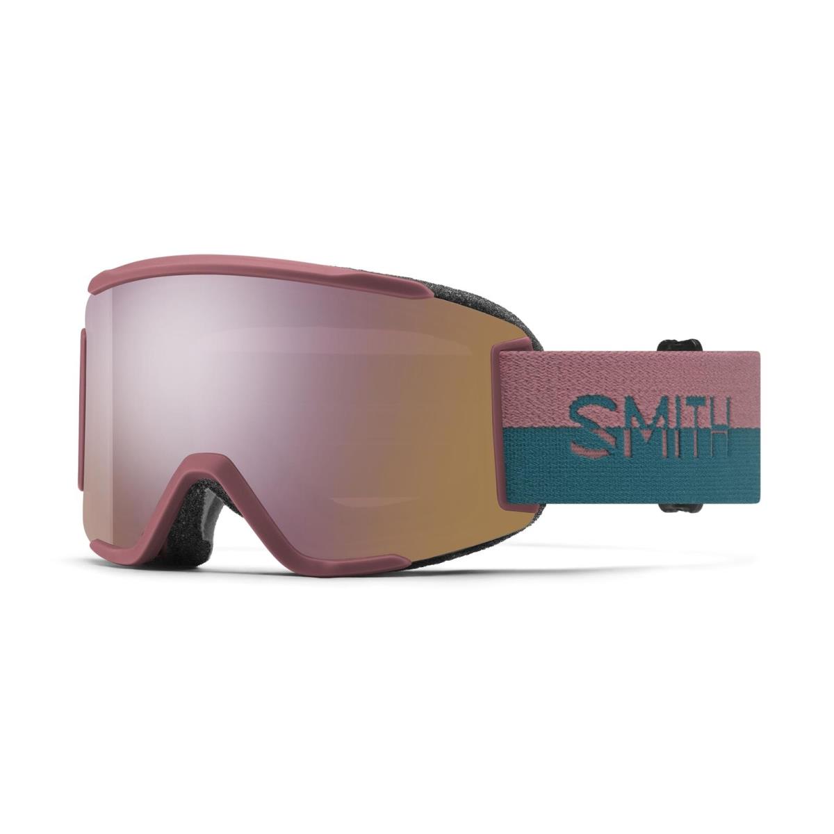 Smith Unisex Adult Squad S Snow Sport Goggle - Chalk Rose Split Frame Chromapo