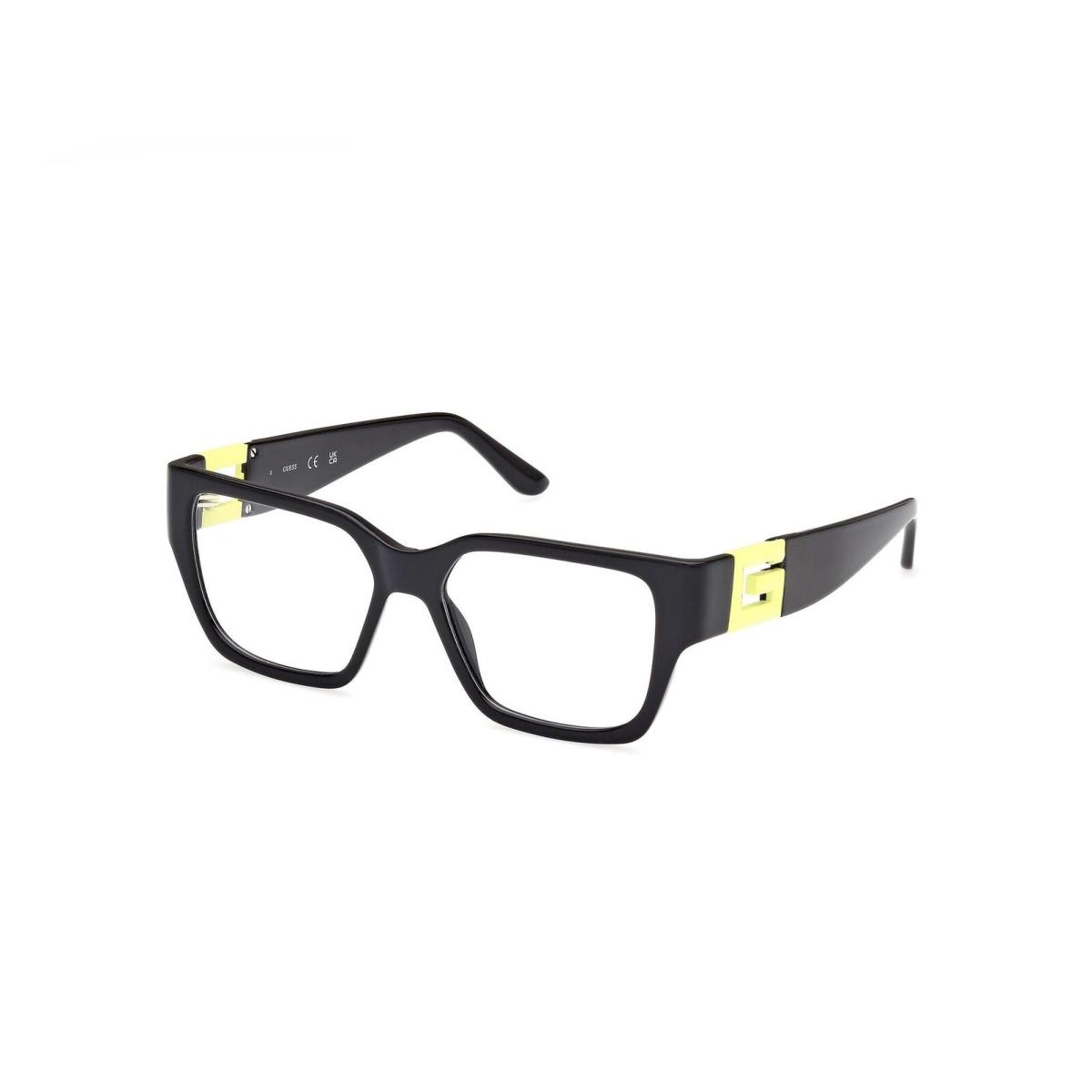 Guess GU-2987V 041 Black Yellow Eyeglasses 54/16/145