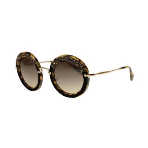 Miu Miu Womens Sunglasses MU08RS 7S04PO Light Havana 49mm