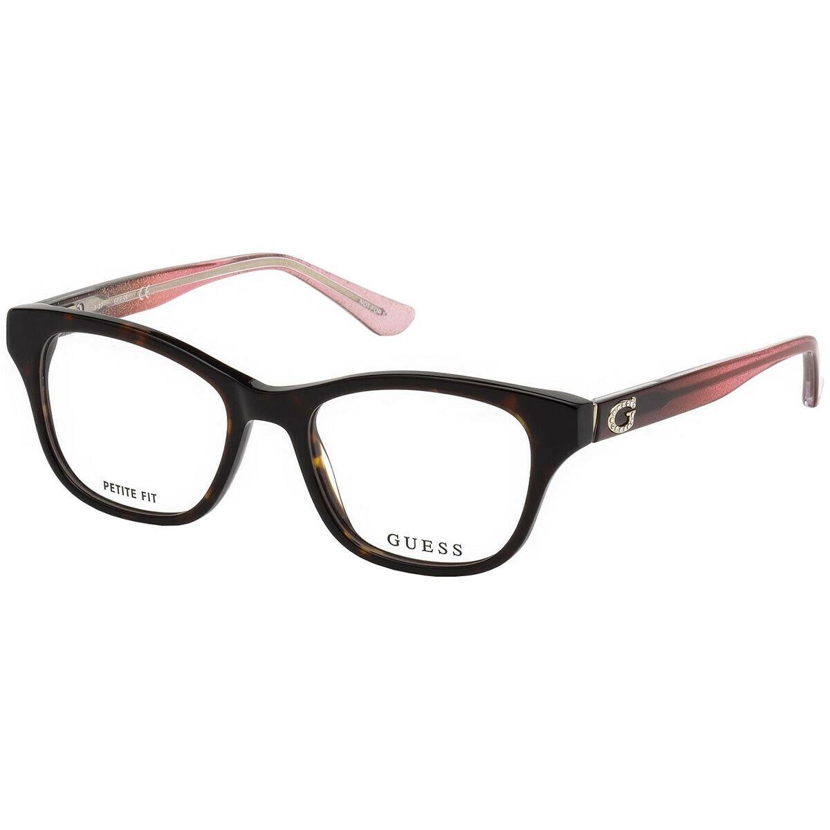 Guess GU2678 Tortoise 052 Plastic Optical Eyeglasses Frame 49-17-140 GU 2678 AB