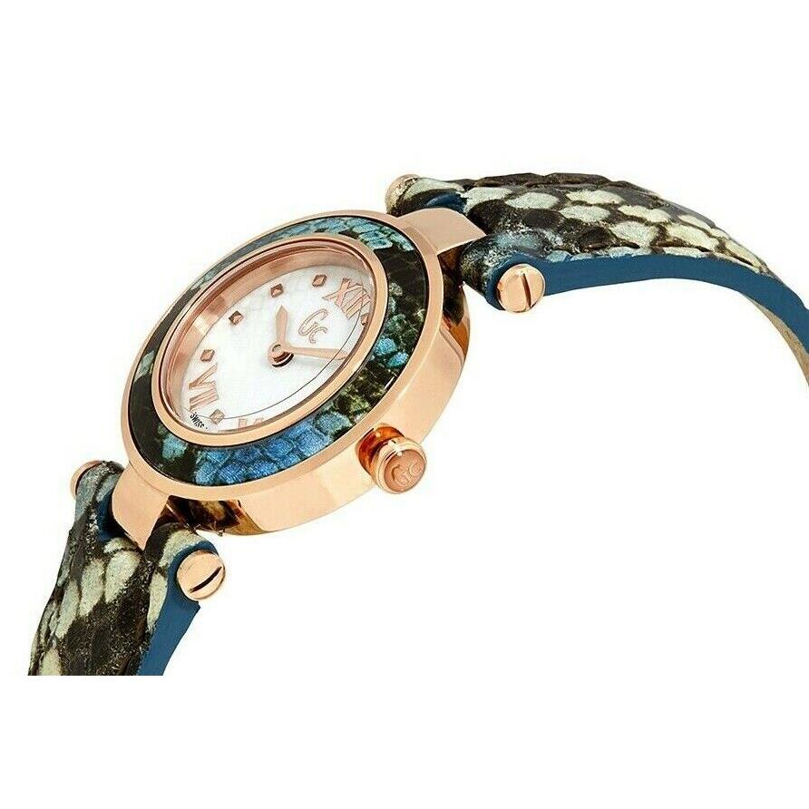 Guess Collection Women`s 25MM Leather Band Steel Case Quartz Watch Y11002L1