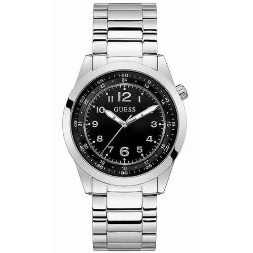 Men`s Guess Polished Shiny Stainless Steel Classic Watch GW0493G1