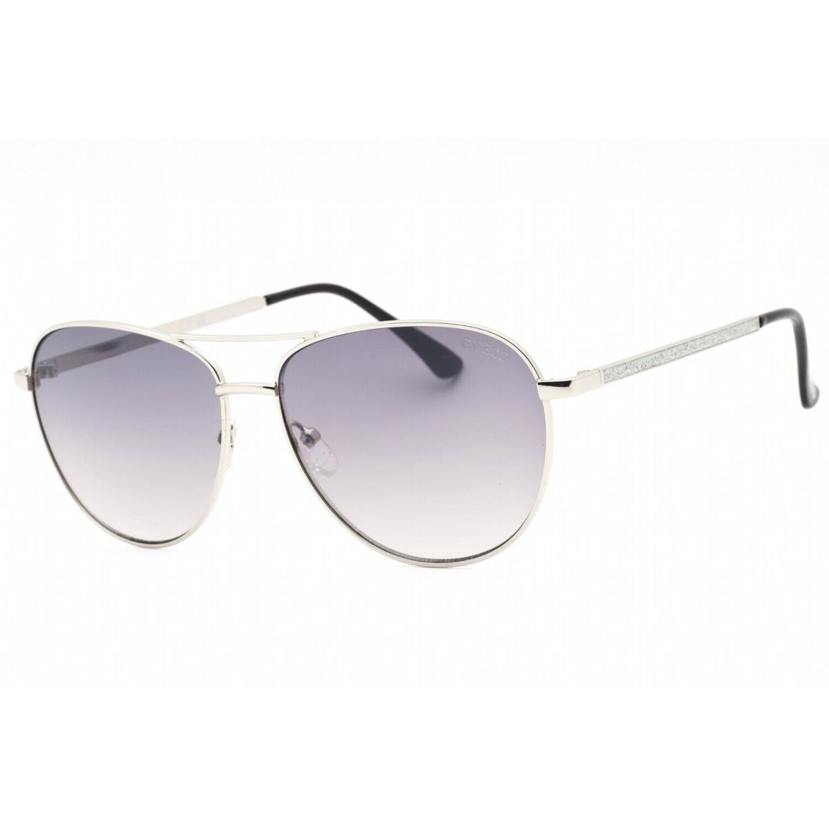 Guess Factory GF6157-10B Shiny Light Nickeltin Sunglasses