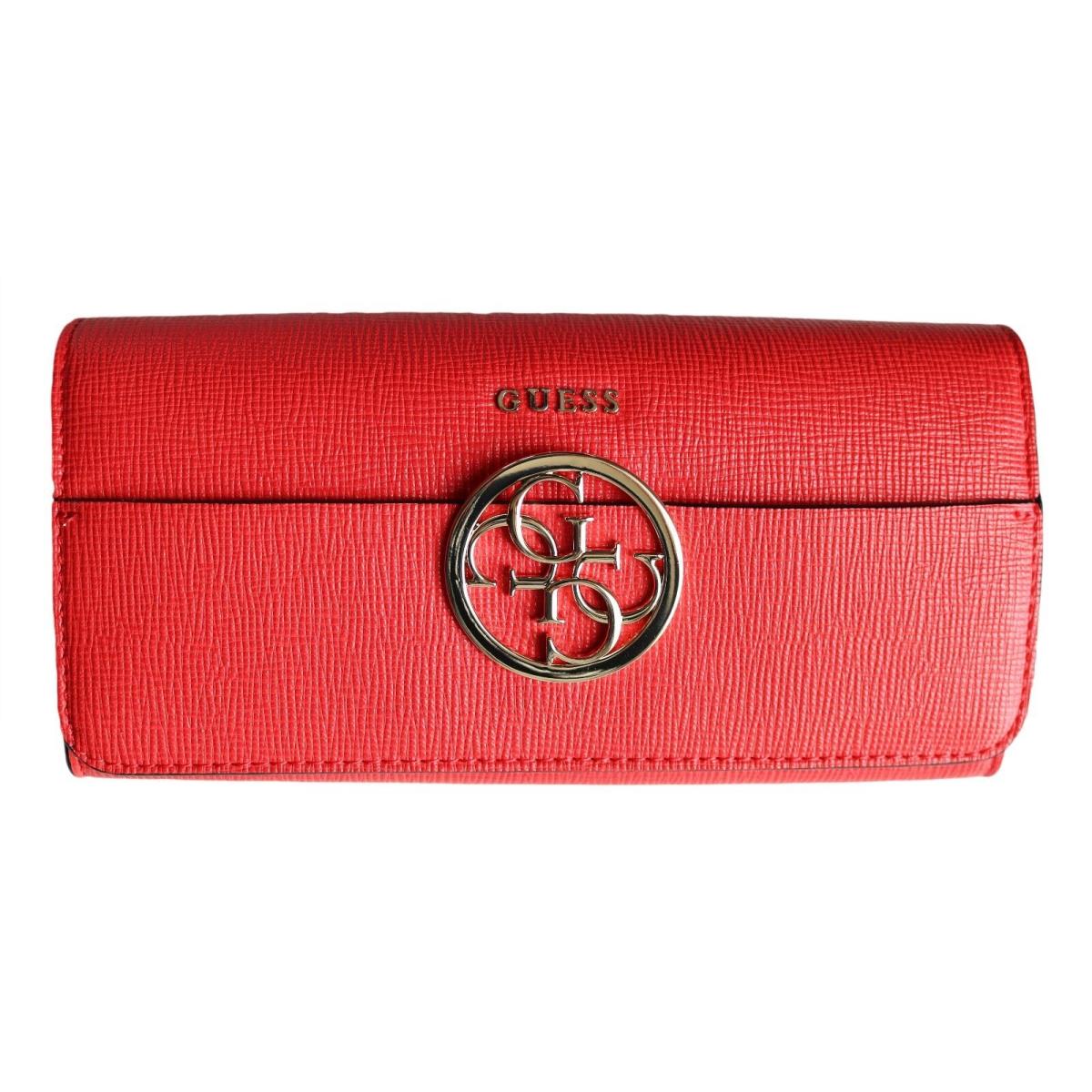Guess Women`s Kamryn Saffiano Clutch Wallet
