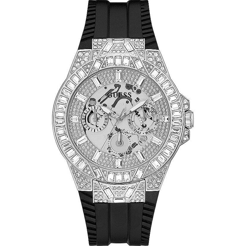 Men`s Guess Steel Multifunction Crystallized Day-date Watch GW0498G1