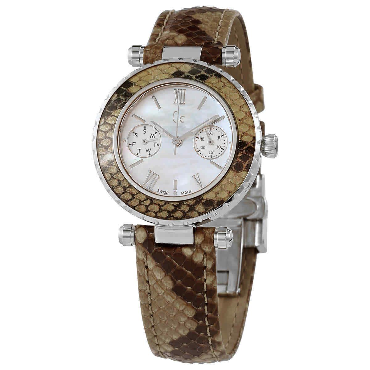 Guess Diver Chic Quartz Ladies Snakeskin Patterned Watch X35005L1S