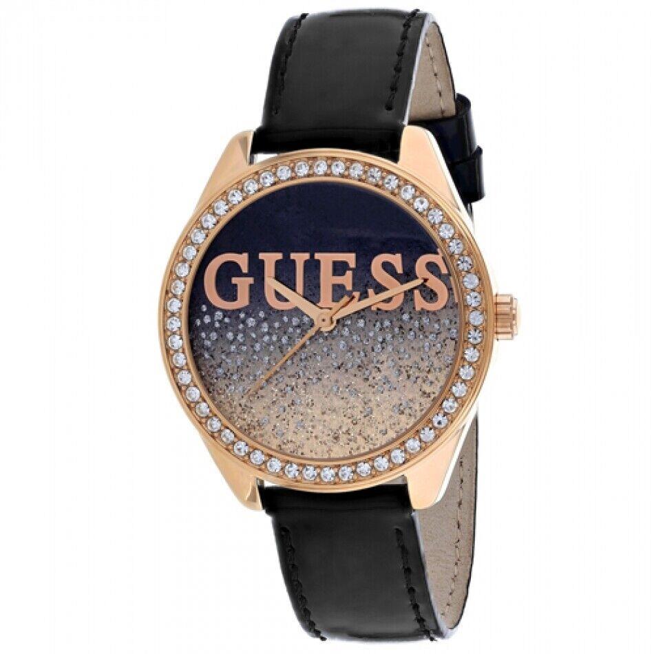 Guess 36mm Ladies Watch Glitter W0823L14 of Material Black