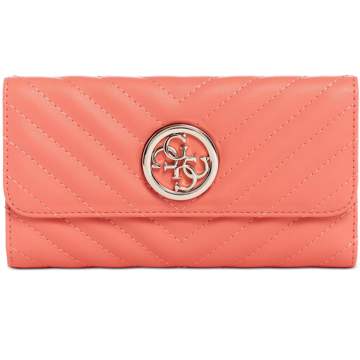 Guess L79608 Womens Coral Blakely Clutch Wallet