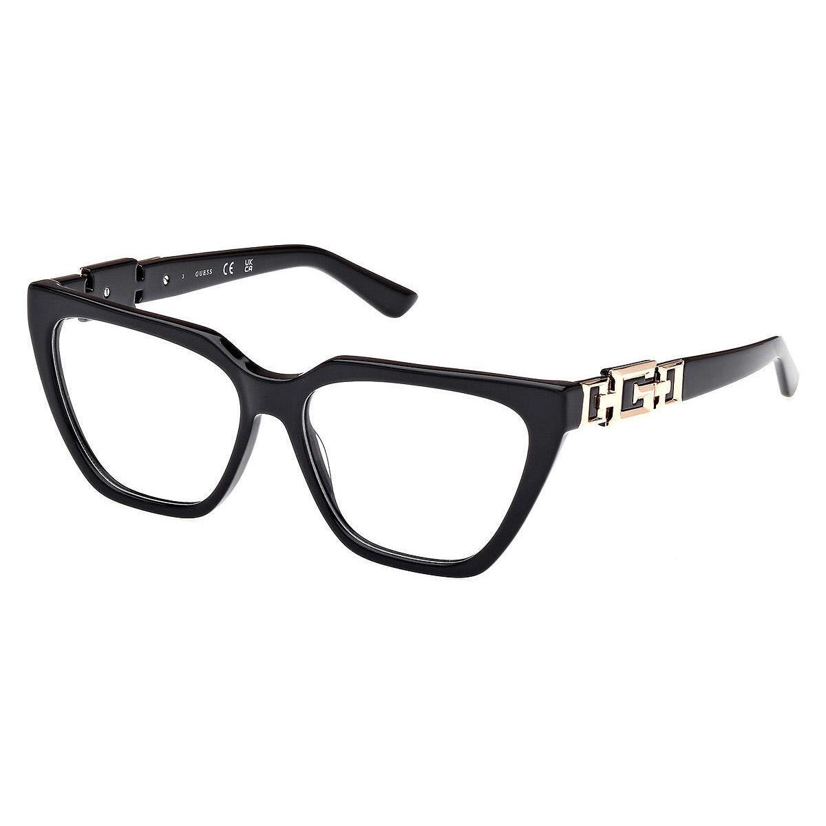 Guess GU-2985 001 Black Gold Eyeglasses 54/14/145