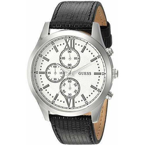 Guess 44MM Analog Casual Mens Boulder Multi-function Black U0876G4