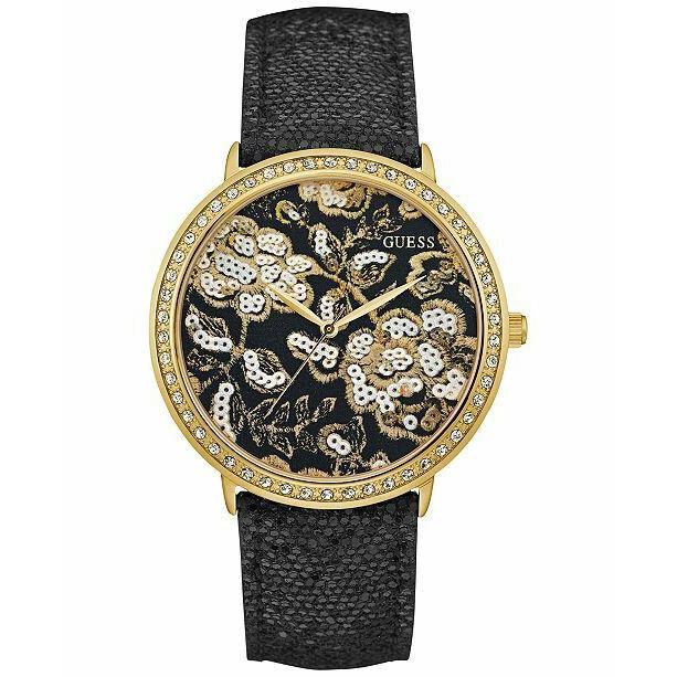 Guess Women`s U0820L1 Trendy Gold-tone Watch with Gold Dial