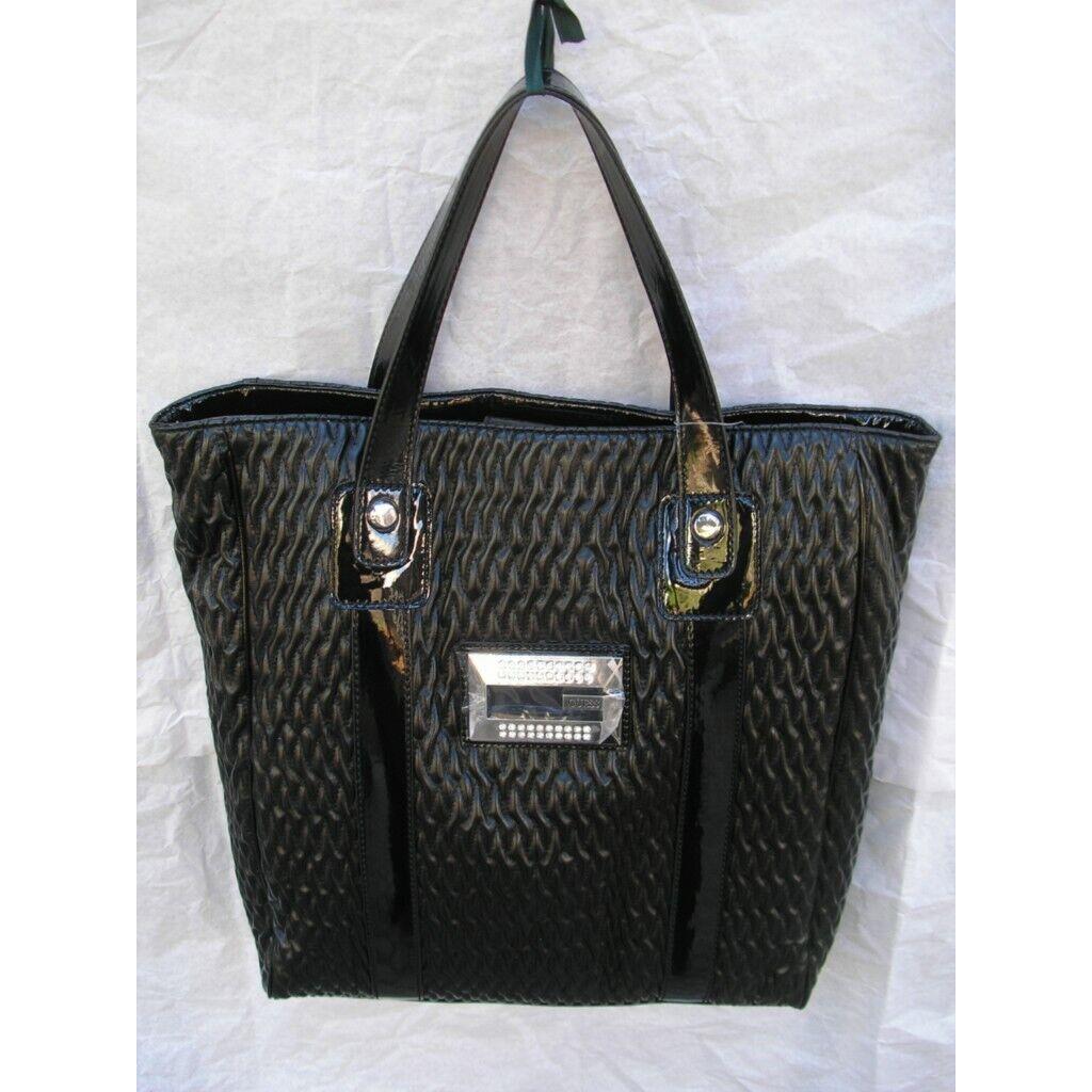 Guess Fashionable Group Bellavani Rhinestone Tote Handbag Black