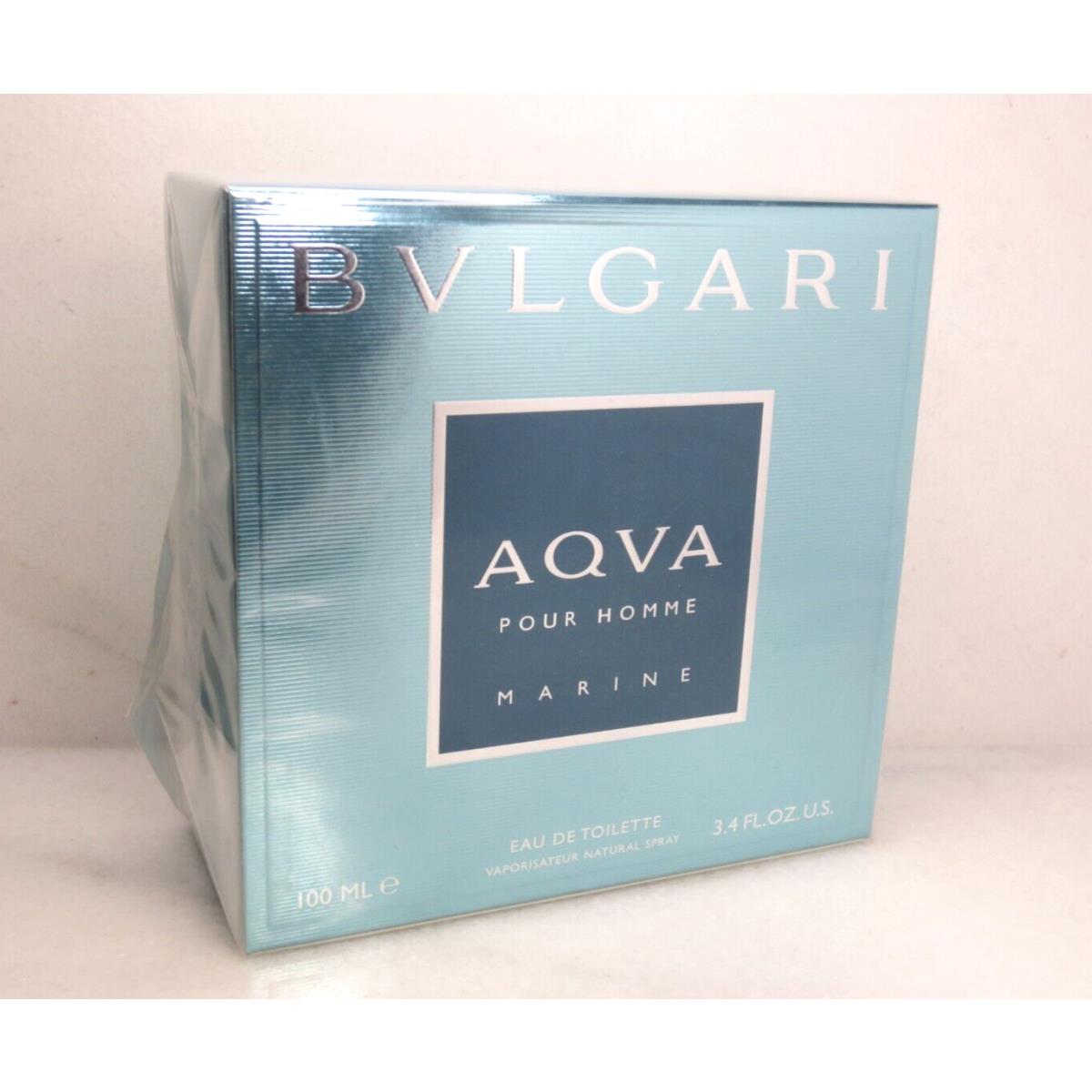 Bvlgari Aqva Pour Homme Marine Natural Spray Eau DE Toilette 3.4 OZ