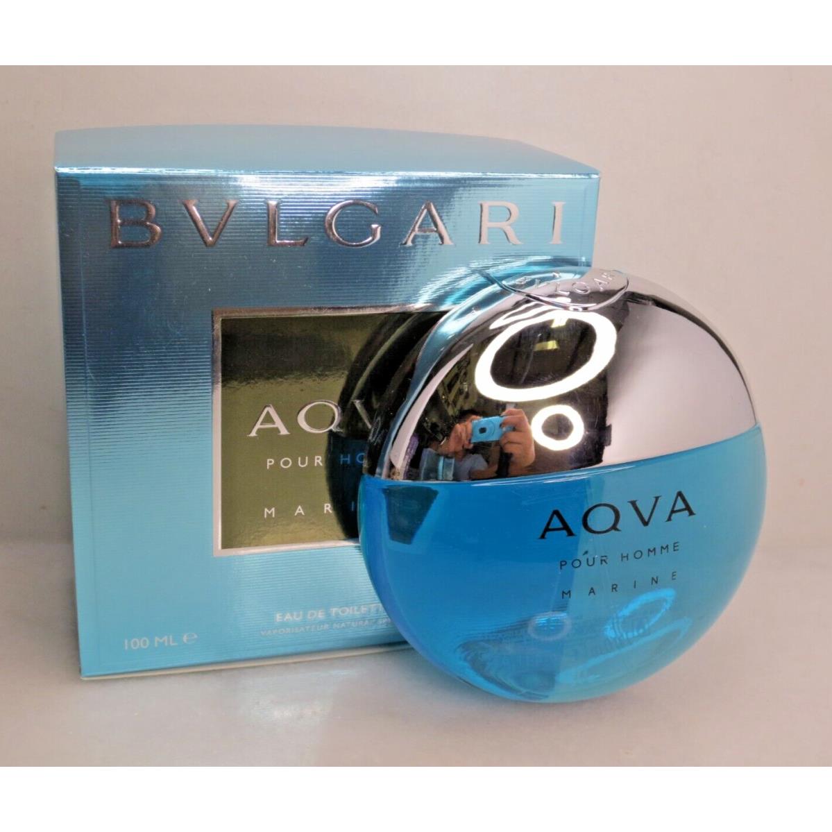 Bvlgari Aqva Pour Homme Marine Eau DE Toilette Natural Spray 3.4 OZ