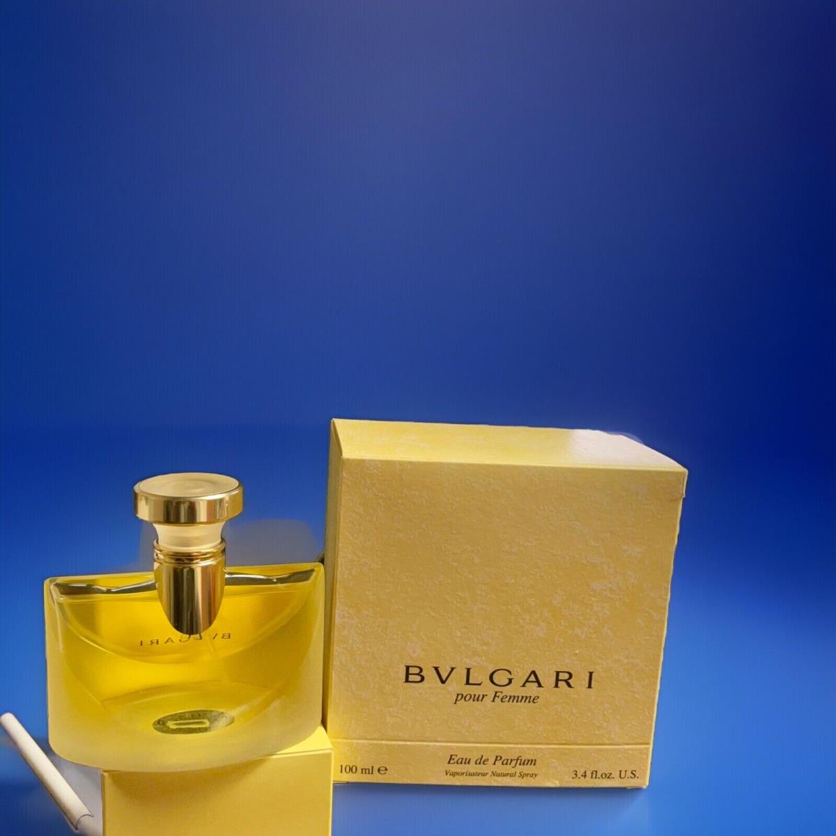 Bvlgari Pour Femme 3.4oz Eau de Parfum Vintage First Formula First Time Made