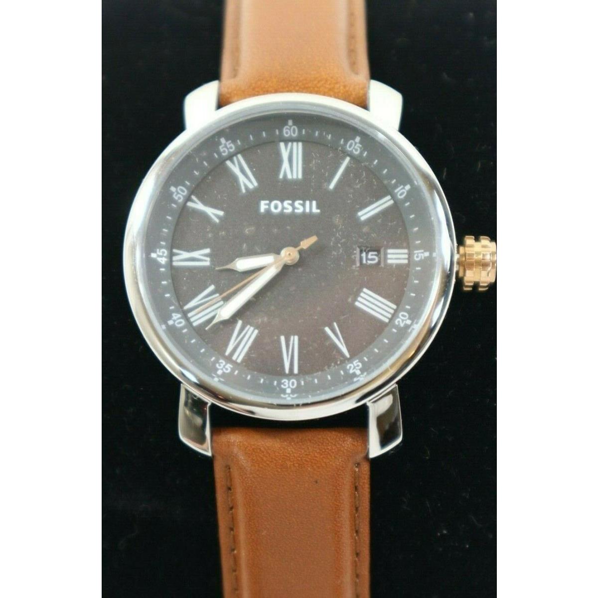 Fossil BQ2317 Rhett Three-hand Date Brown Leather Men`s Watch