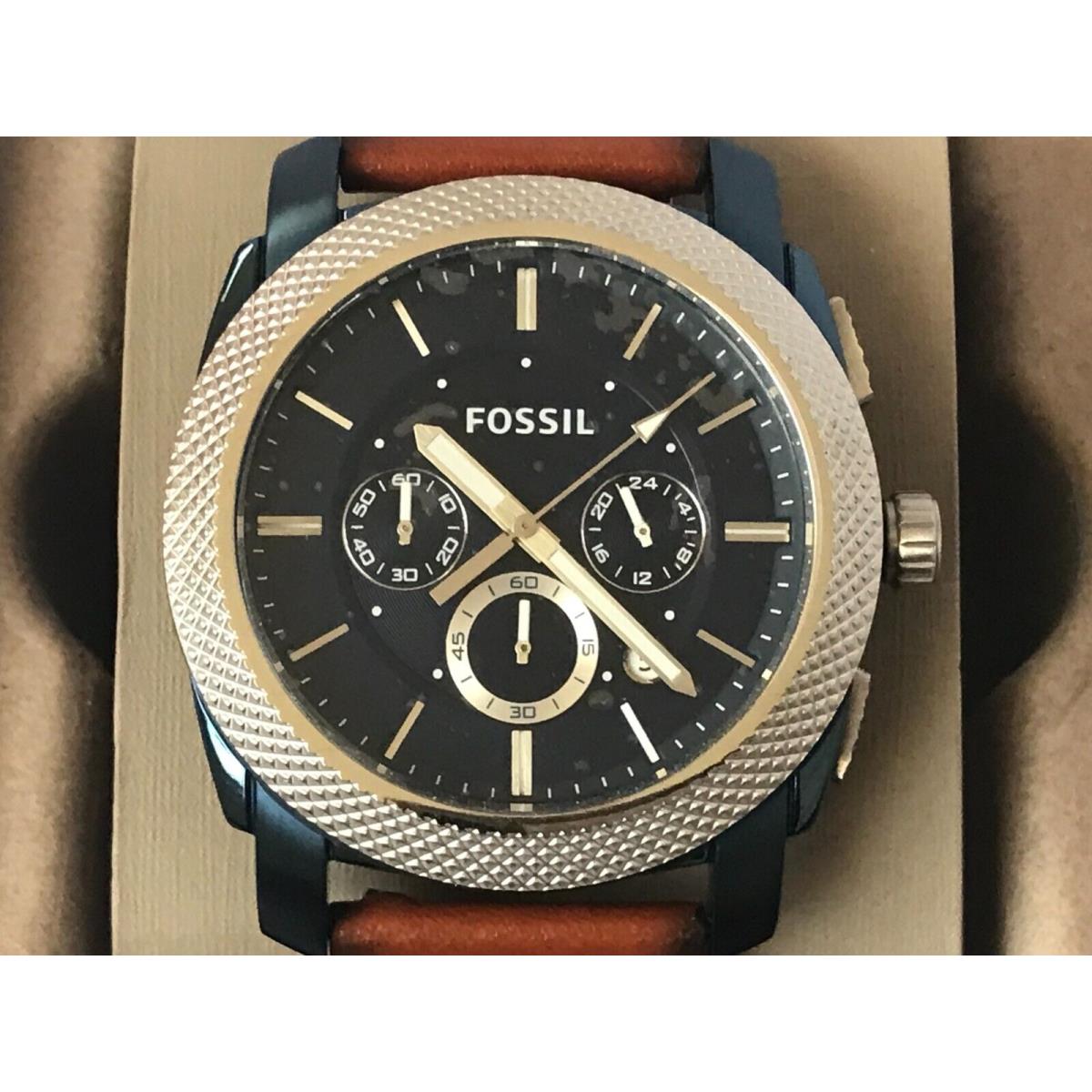 Fossil Machine Chronograph Blue Dial Men`s WatchFS5232