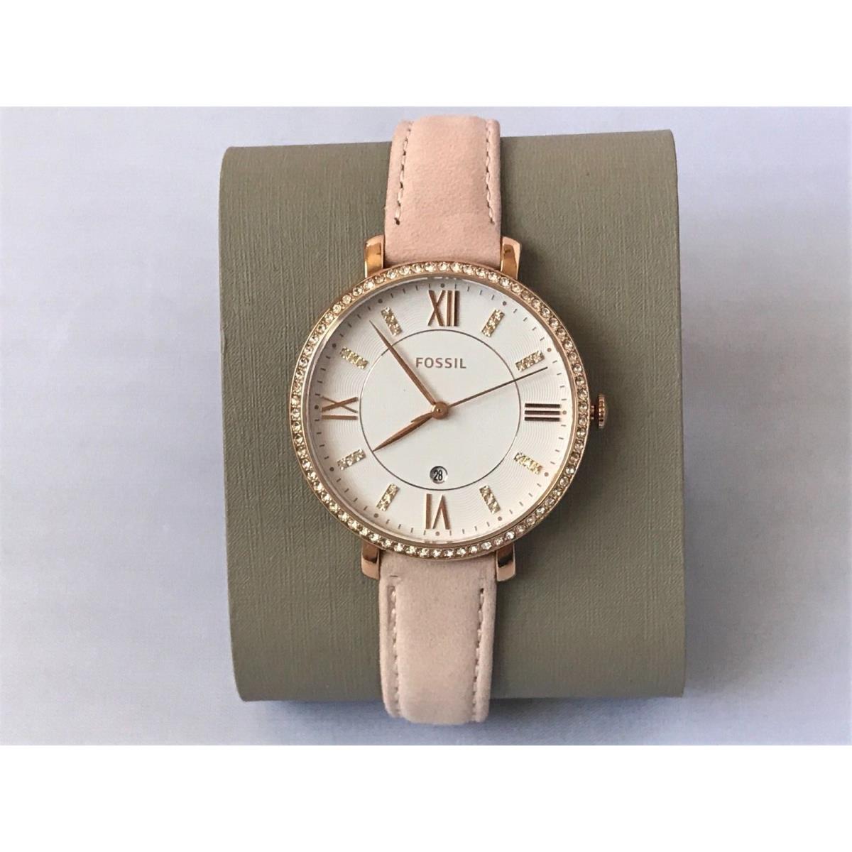 Fossil - Ladies Jacqueline Three-hand Blush Leather Watch - ES4303