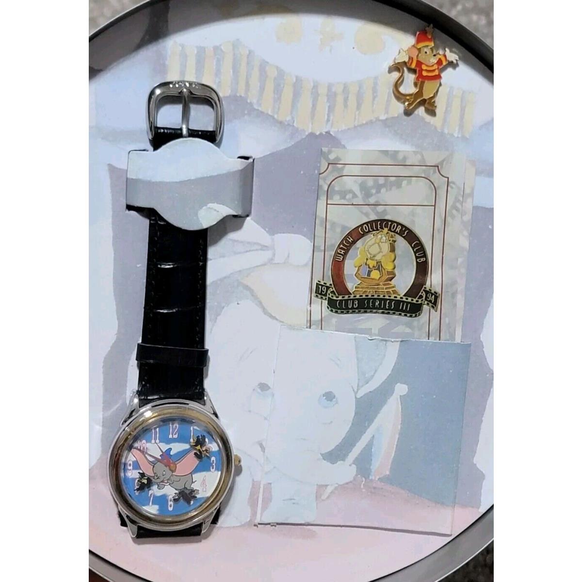 Vintage Disney Watch Collectors Club Series 3 Dumbo Fossil Watch W/ P